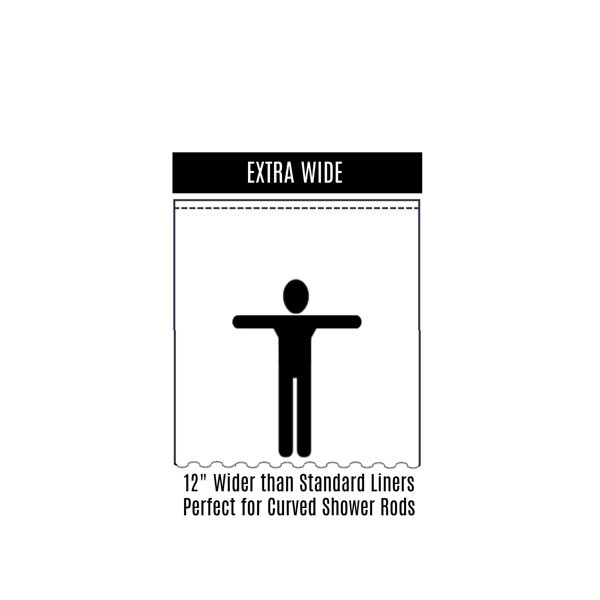 SlipXSolutions Extra Wide PEVA Shower Curtain Liner & Reviews Wayfair